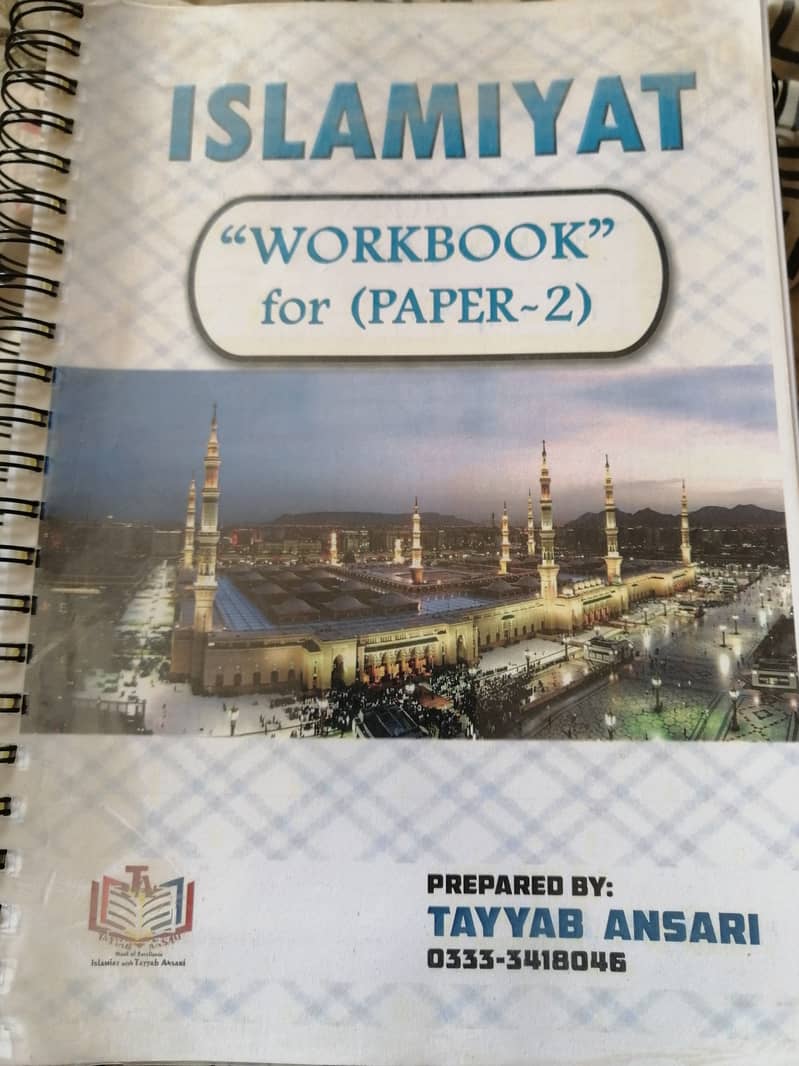 O Levels Islamiat Tayyab Ansari Notes, Workbooks 1