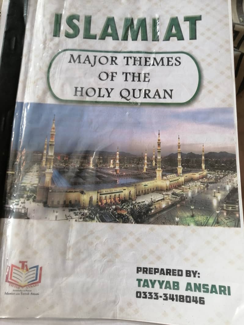 O Levels Islamiat Tayyab Ansari Notes, Workbooks 6