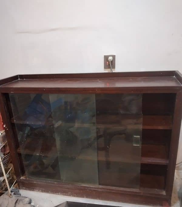 wooden Crockery and Book shelf 1