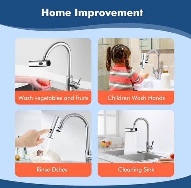 Multifunctional Kitchen Sink Waterfall Faucet Pressurized Shower 2