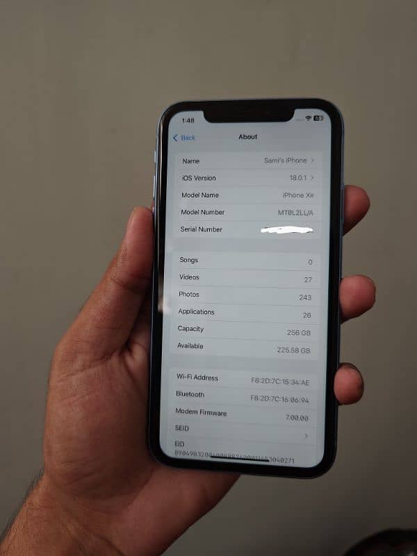 iPhone XR 256gb Non Pta 8