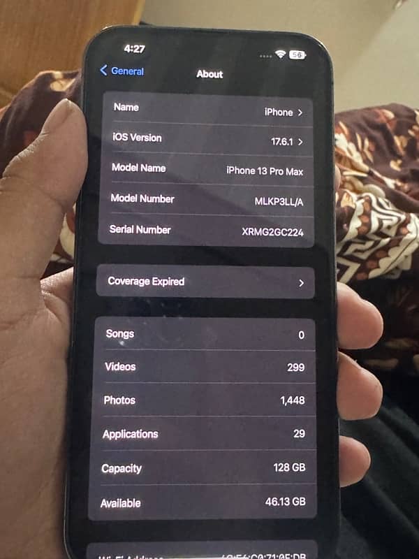 iphone 13pro max 128 gb jv sierra blue 8