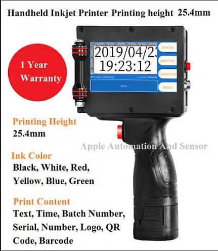 Handheld Inkjet Printer Expiry Date Batch Code Printer 0