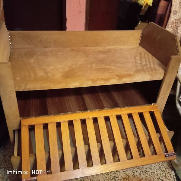 wooden baby cot 3