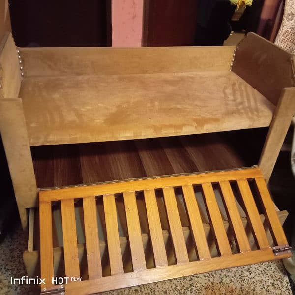 wooden baby cot 4