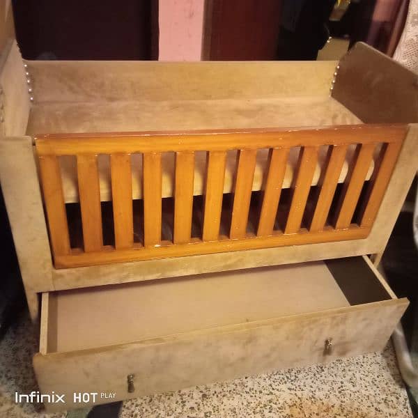 wooden baby cot 5