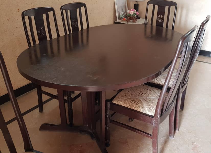 Dinning table with 6 chairs 1