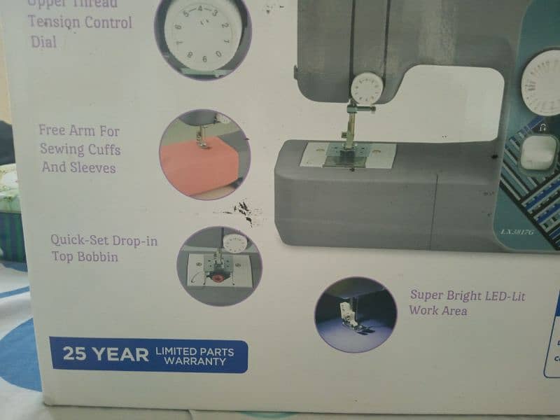 Open Box, Brother lx3817G sewing machine 10/10 condition imported. 7