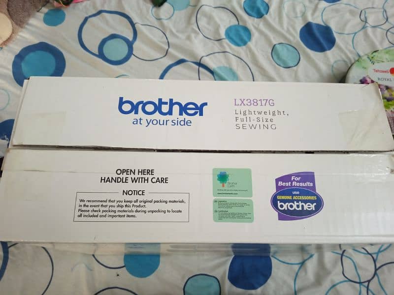 Open Box, Brother lx3817G sewing machine 10/10 condition imported. 9