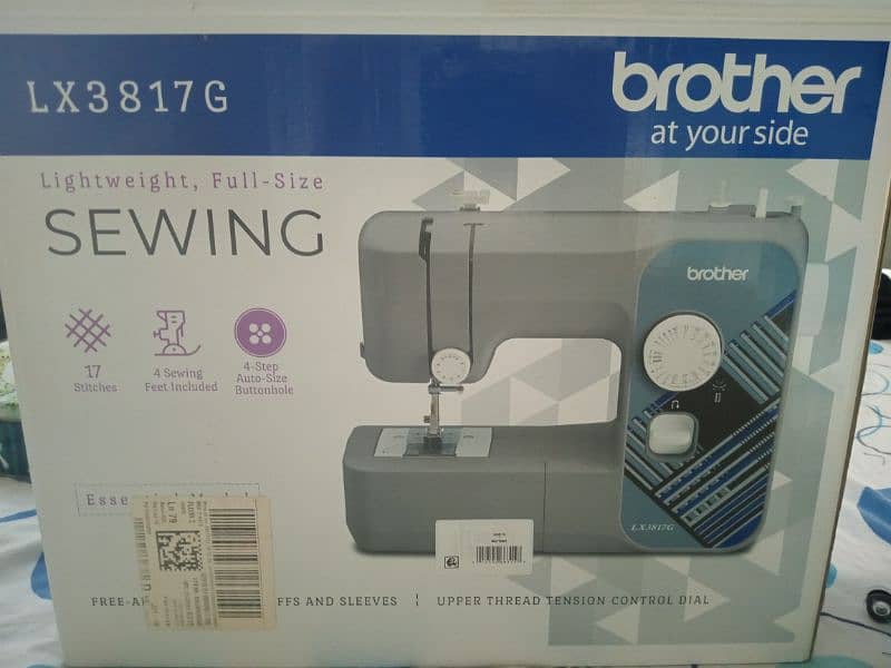 Open Box, Brother lx3817G sewing machine 10/10 condition imported. 11