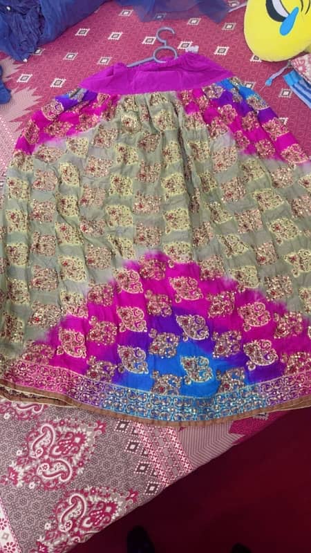 multi color lehenga 0