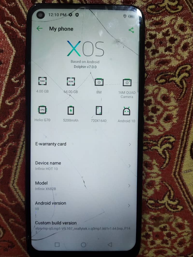 Infinix hot 10.4/64 0