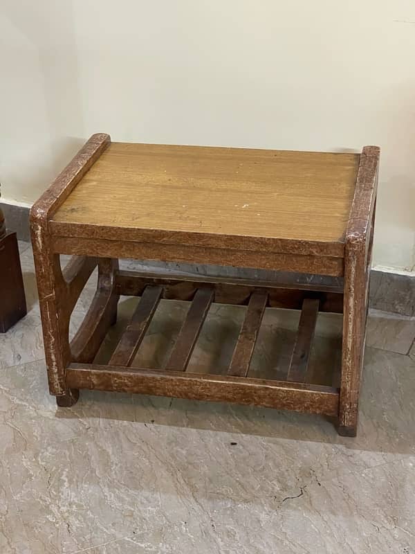 Wooden Center Table | Solid Wood Side Table | Old Style Room Table 2