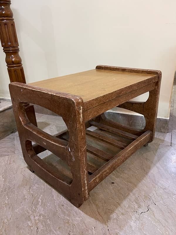 Wooden Center Table | Solid Wood Side Table | Old Style Room Table 4