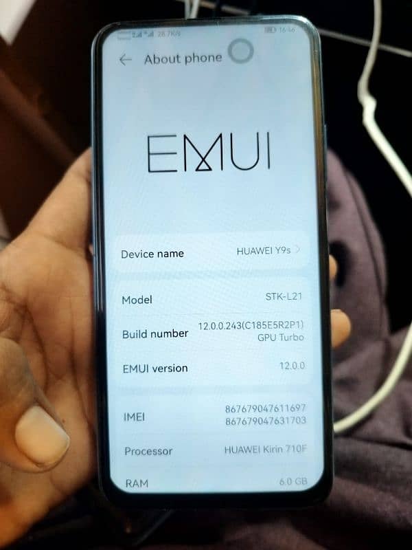 Huawei y9s 6/128 all OK with charger 19000 1