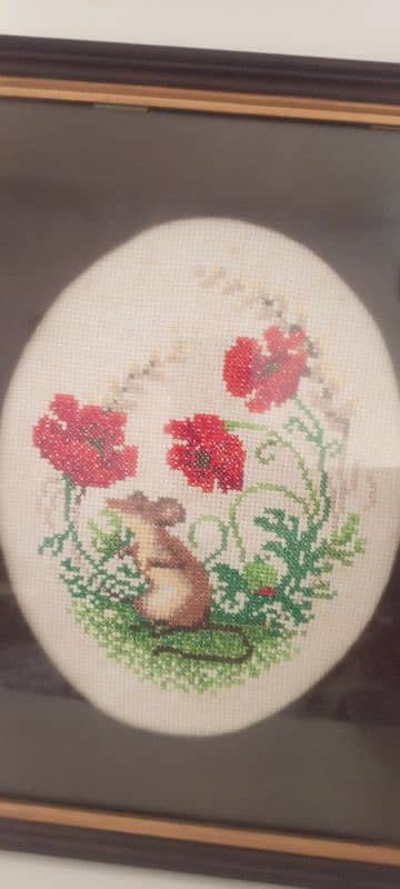 cross stitch framed piece 2