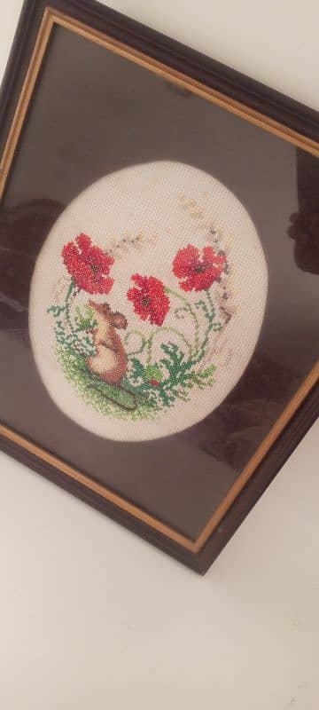 cross stitch framed piece 4