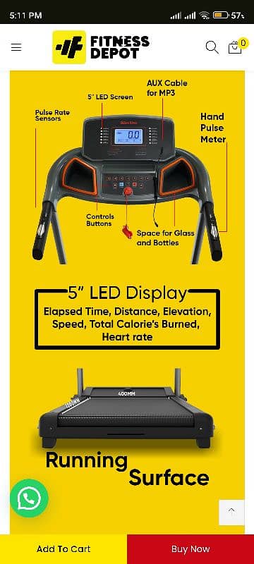 SLIM LINE TREADMILL TH3000 8