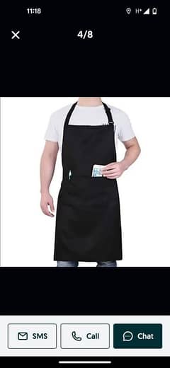 kitchen apron & cap & brand print polo shirt