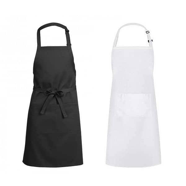 kitchen apron & cap & brand print polo shirt 1