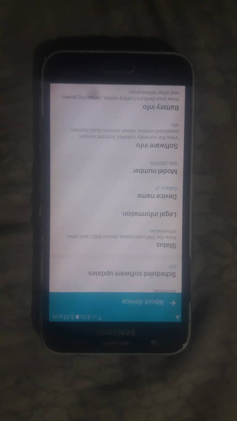 SAMSUNG J5 PTA APPROVE 4G SINGLE SIM 11