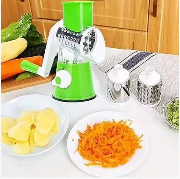 Multifunctional Roller Vegetable Cutter, 3 In 1 4