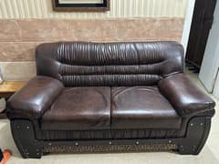 7 Seated leather Sofa Set