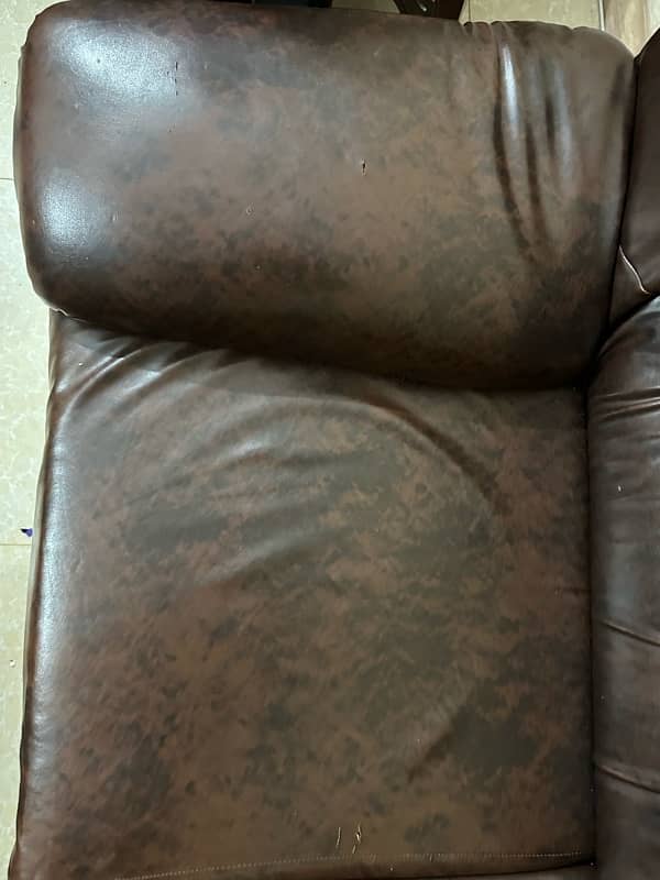 7 Seated leather Sofa Set 1