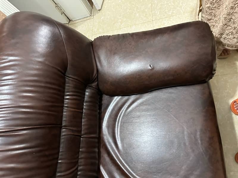 7 Seated leather Sofa Set 6