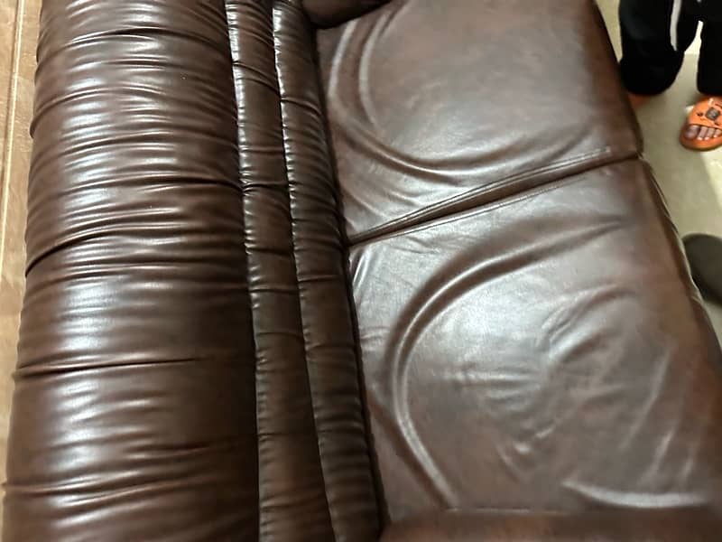 7 Seated leather Sofa Set 7