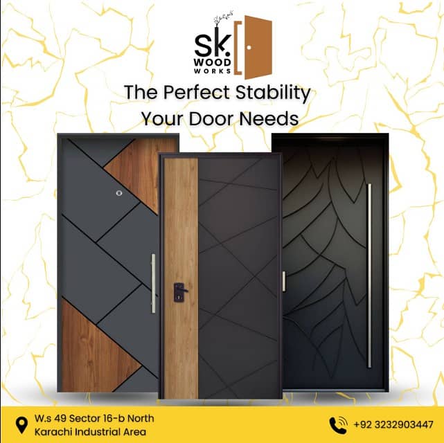 PVc Doors | Wood doors | Panal Doors | Water proof doors 10