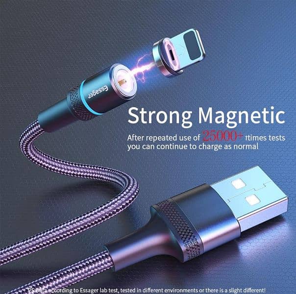 Essager 3 in 1 Magnetic Charging cable 1