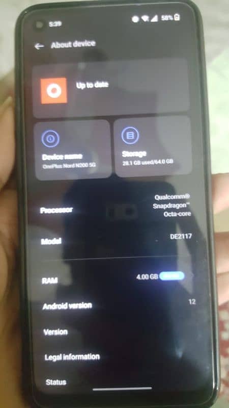 Oneplus N200 5g. pta approved 8