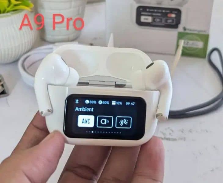 A9 Pro Airpods Touch Screen ANC/ENC -- Airpods Pro 2 0