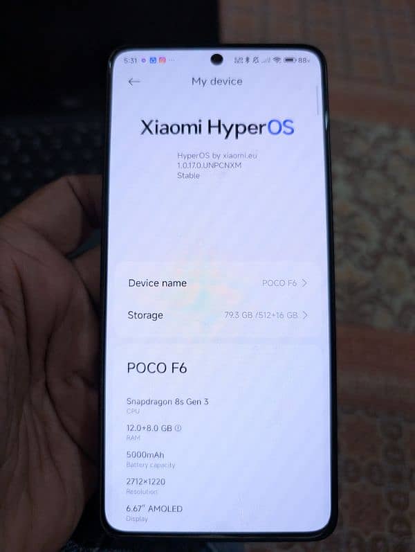 POCO F6 12GB 512GB -  8 MONTHS WARRANTY PTA APPROVED 5