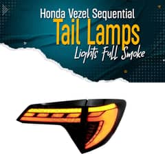 Honda Vezel Sequential Back Lamps Lights Full Smoke