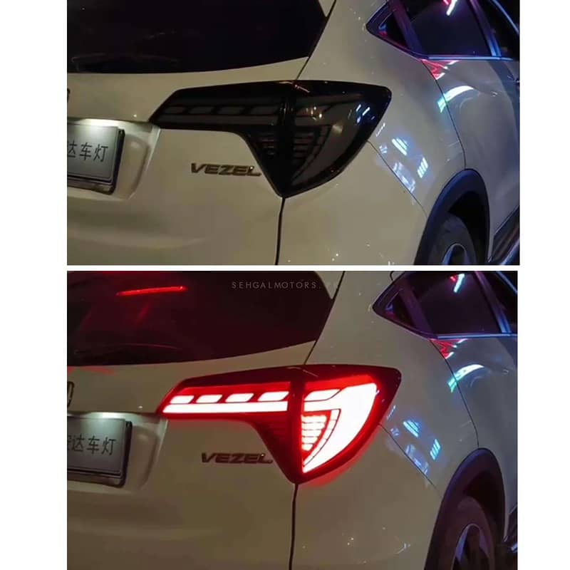 Honda Vezel Sequential Back Lamps Lights Full Smoke 1