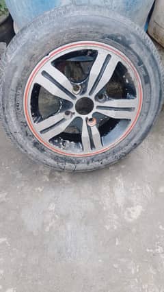 1x cultus tyre with alloy rim 80% condition 03339577753