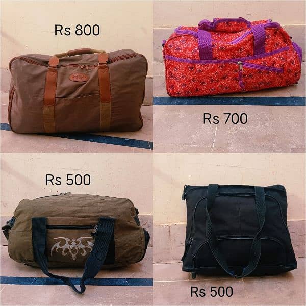 different types of bags | travel bag | School bag 0