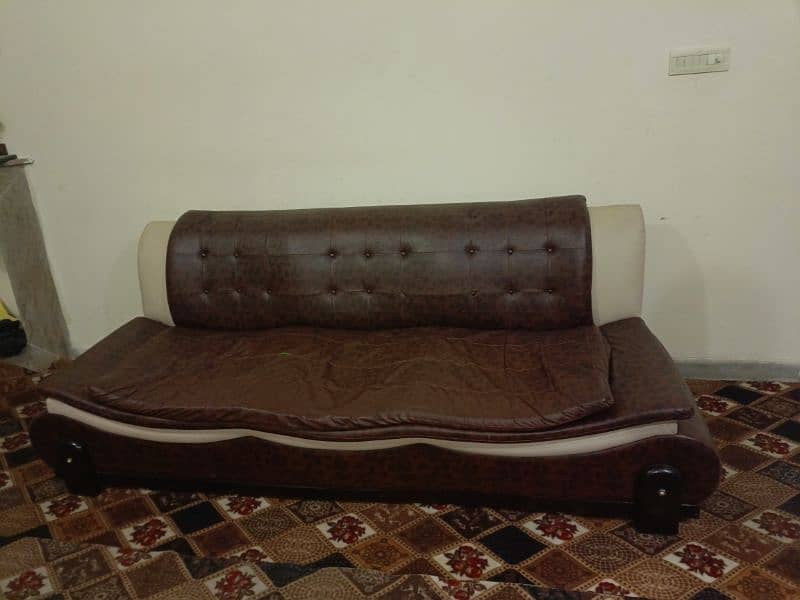 5 Seater Leather Sofa Set 1