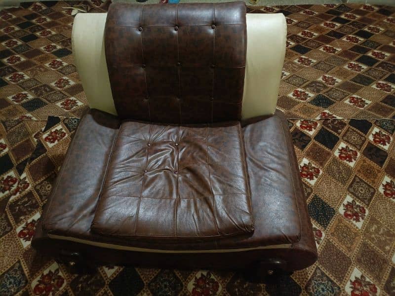 5 Seater Leather Sofa Set 2