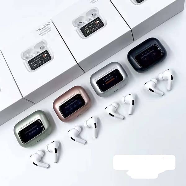 Airpods 5 A9 Pro Touch Screen New Metallic Colour 10