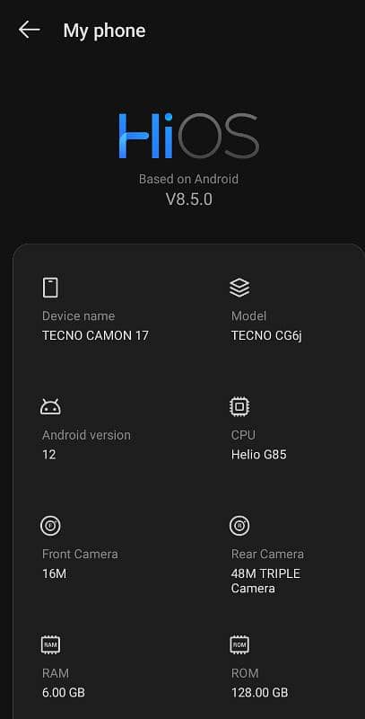 tecno camon 17 7