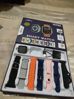 Smart Watch with 6 different straps and charger