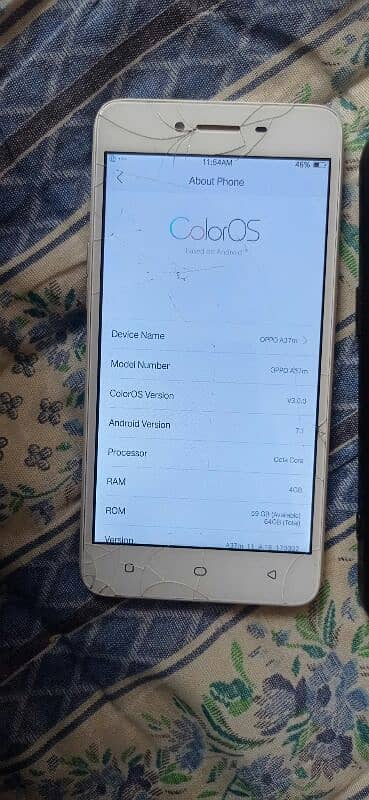 oppo a37 4/64 only for WiFi user 03081126844 2