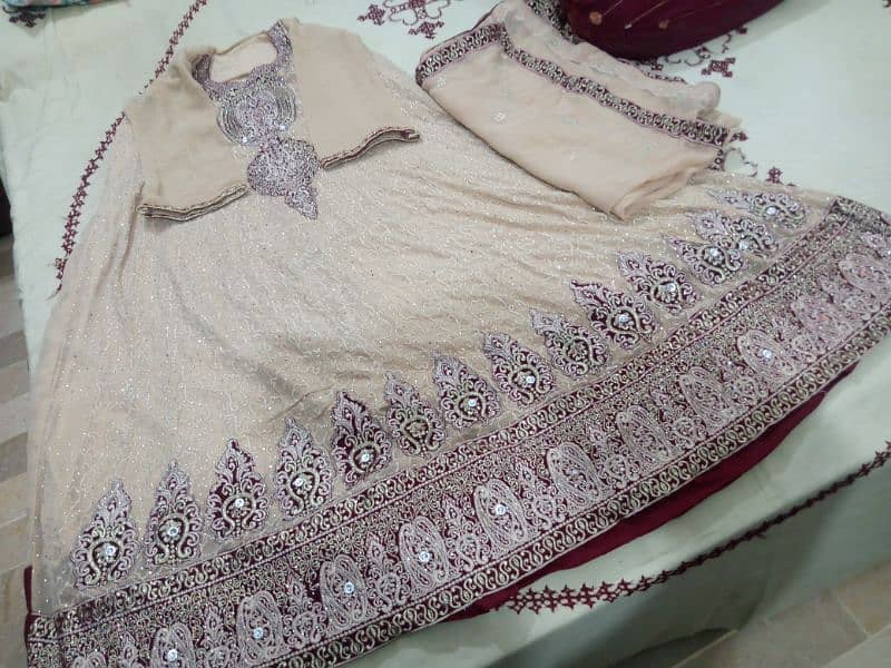 wedding wear dress Maxi and dupatta 0