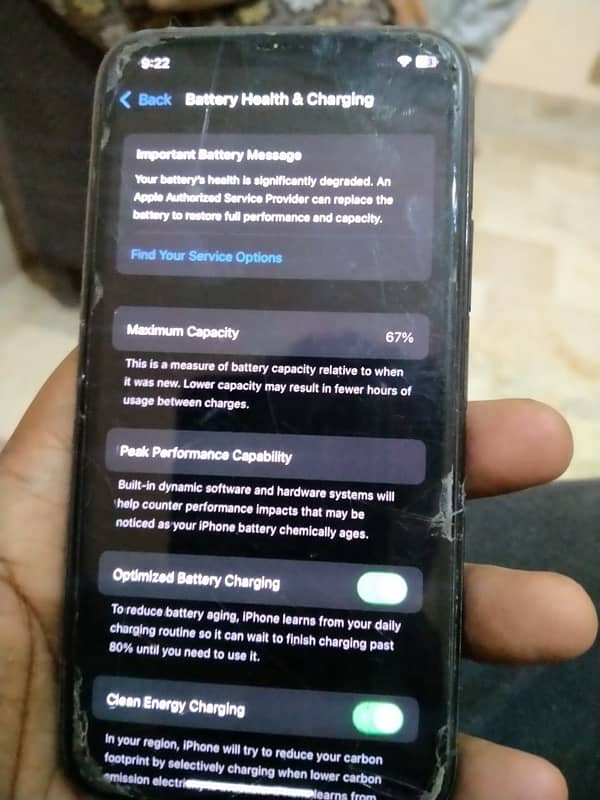 iphone 11 pro 256gb Battry service condition10/8 0