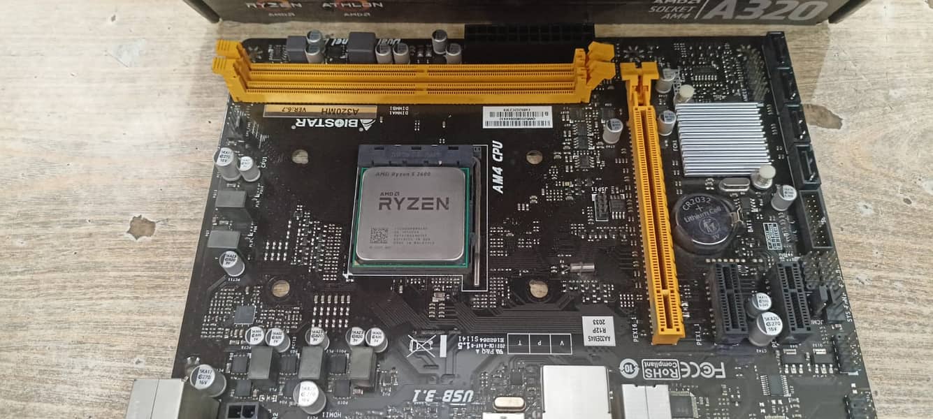 Biostar A320M with Ryzen 5 2600 combo 1