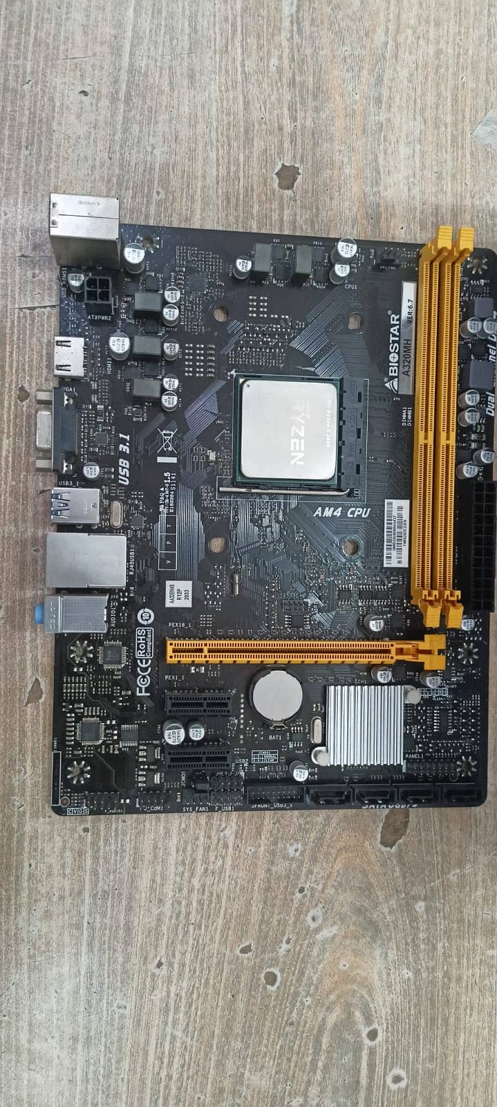 Biostar A320M with Ryzen 5 2600 combo 3