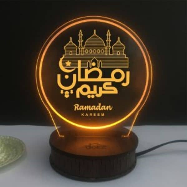 Acrylic name 3D  illusion lamps with light 11